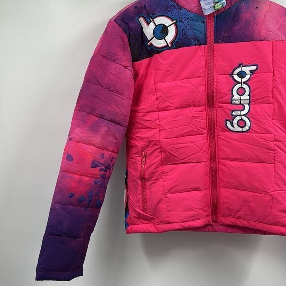 Bang Energy Pink Puffer Jacket New With Tags Small - Picture 2 of 6